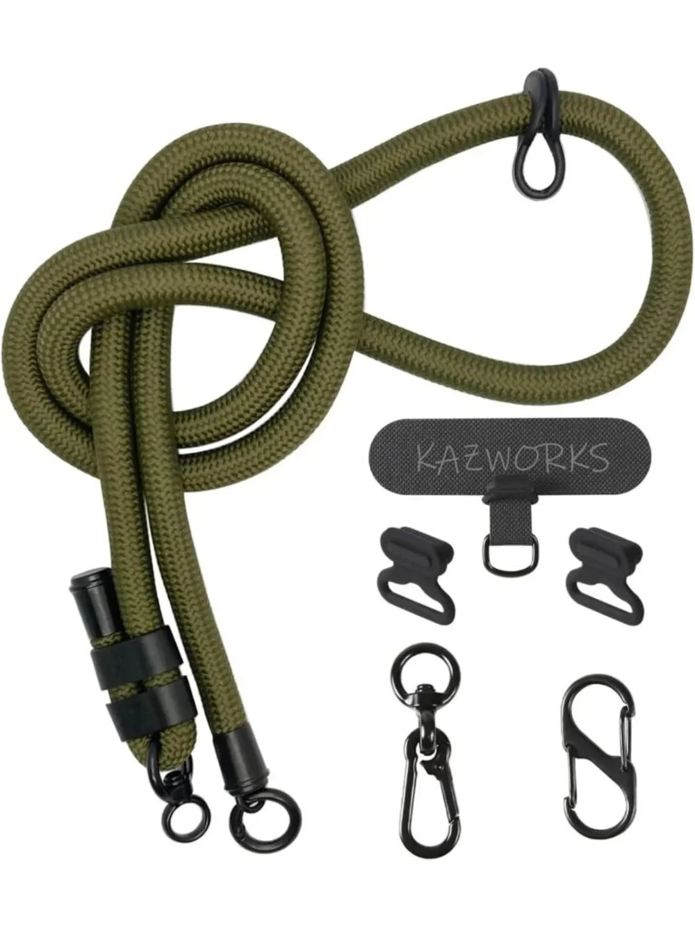 Adjustable Thick Rope Phone Lanyard Strap Crossbody Sling 49in-65in for